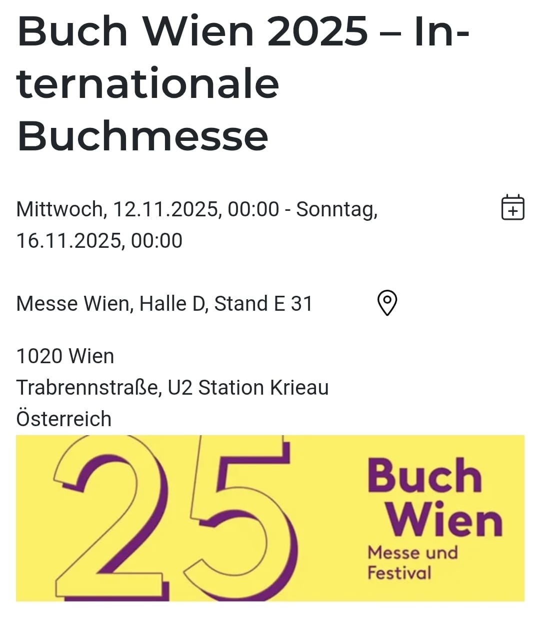 Buchmesse Wien 2025 mit dem EMPATHIE Verlag